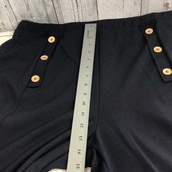 Saint + Sophia Chelsea Wide Leg Navy Jersey Pant 16 - Picture 8 of 10